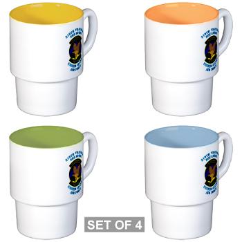 319TS - M01 - 03 - 319th Training Squadron with Text - Stackable Mug Set (4 mugs) - Click Image to Close
