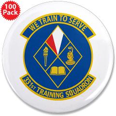 331TS - M01 - 01 - 331st Training Squadron - 3.5" Button (100 pack)