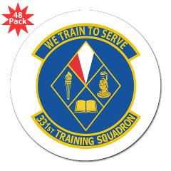 331TS - M01 - 01 - 331st Training Squadron - 3" Lapel Sticker (48 pk)