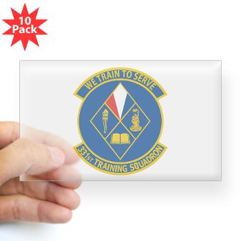 331TS - M01 - 01 - 331st Training Squadron - Sticker (Rectangle 10 pk)