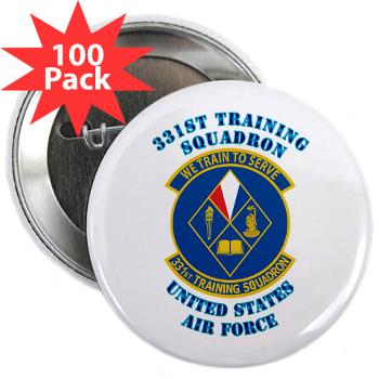 331TS - M01 - 01 - 331st Training Squadron with Text - 2.25" Button (100 pack)