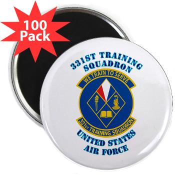 331TS - M01 - 01 - 331st Training Squadron with Text - 2.25" Magnet (100 pack)