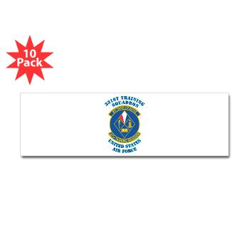 331TS - M01 - 01 - 331st Training Squadron with Text - Sticker (Bumper 10 pk)